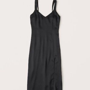 A&F Black Midi Slip Dress NWOT - XS